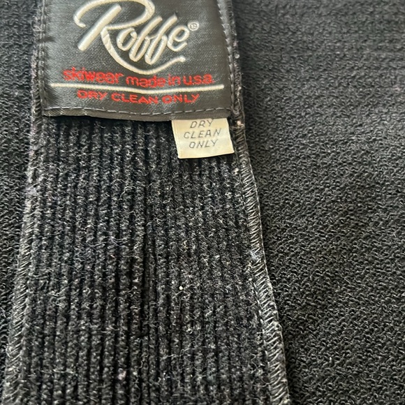 Roffe Corduroy black womens ski pants size 8 - Picture 5 of 5